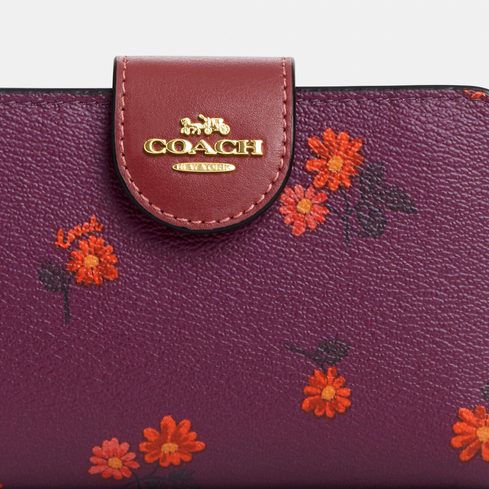 NWT Coach Outlet Medium Corner Zip Wallet With Country Floral Print - Picture 5 of 5